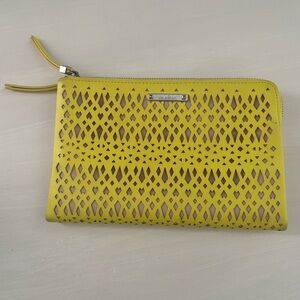 Stella & Dot Yellow Double Clutch/Wallet